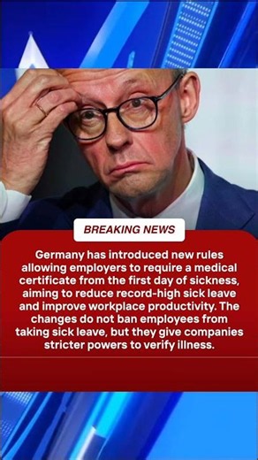 Germany Tightens Sick Leave Rules | Workers Face Stricter Medical Checks