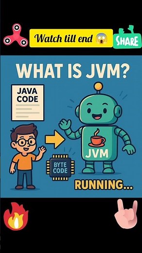 JVM Explained for Beginners! 🤖⚙️ #fullstackjava #education #javaee #coding #javaprogramming