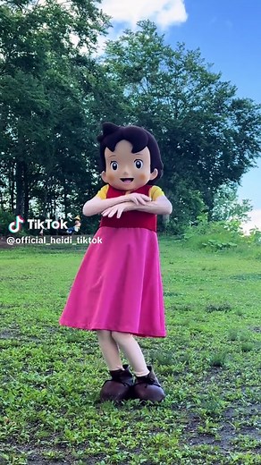 ハイジの『おしえてダンス』だよ🎀 長野県の白馬で踊ってきたの〜🏔️✨ #アルプスの少女ハイジ #ハイジが踊ってみた #ハイジのおしえてダンス #おしえてダンス