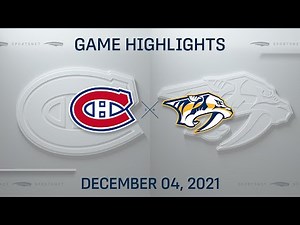 NHL Highlights | Canadiens vs. Predators - Dec 04, 2021