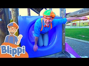 Learning With Blippi At An Outdoor Playground | Educational Videos For Kids - Videos For Kids