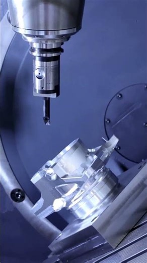 Alesature di precisione con 5 assi su pezzo complesso #metalworking #machinistlife#mmcnclab