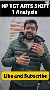 HP TGT ARTS SHIFT 1 Analysis #tgtcommission #tgtarts #hpexams