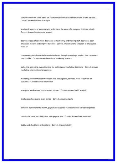 DECA ICDC Entrepreneurship Exam Questions with Correct Answers726 636x882