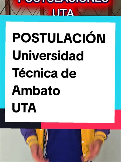 Postulacion en la Universidad Técnica de Ambato UTA . . . . . . . #universidadtecnicadeambato #uta #ambato #postulacion #cupo . . . .@Dorian_Blake @Juanga @Mely ulloa