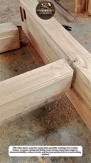 Strong Corner Wood Joint Assembly | Precise Frame Construction