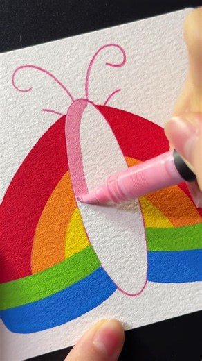 Relaxing coloring - 🌈🦋 #arttherapy #coloring #painting #asmr #asmrsound