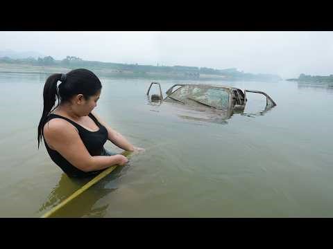 Heart-Stopping Moment: 17-Year-Old Girl Risks Her Life Recovering a Sunken Toyota | Part 1