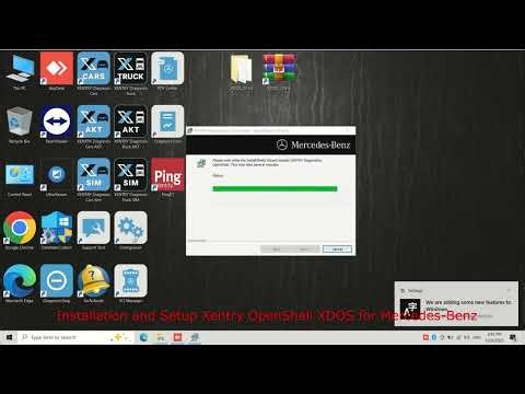 Installation and Setup Xentry OpenShell XDOS for Mercedes Benz #xdos #mercedes #xentry