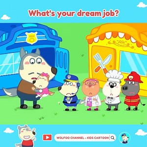 18K views · 497 reactions | What's your dream job? Doctor, firefighter, or maybe a superhero like Wolfoo?  #wolfoo #cartoonforkids #jobs #kidslearning | Wolfoo Kids Cartoon | Facebook