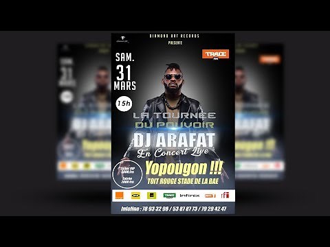 [Tuto DA] Faire un affiche flyer de concert avec photoshop CC (DJ Arafat)