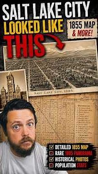 Salt Lake City Looked Like THIS in 1887?! 😳🗺️