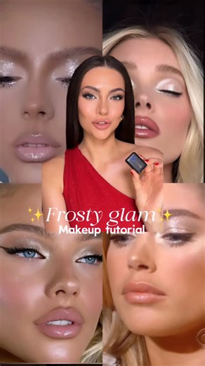 Rosita🤍 on Instagram: "Frosty glam full makeup tutorial 🤍 so in love with how this came out! Everything I used is linked in my LTK @saiebeauty Glowy super gel Dew bronzer @janeiredale Skintuition foundation @milkmakeup Contour @lancomeofficial Teint idole ultra wear concealer @westmanatelier Blush shade coquette @patricktabeauty Highlighter duo shade baby Major dimensions eyeshadow duo shade in your dreams @yslbeauty Loose setting powder colour 4 @charlottetilbury Setting spray @tartecosmetics