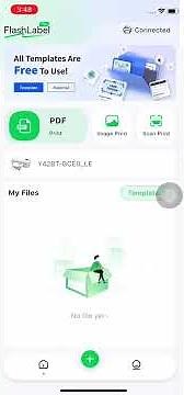 How can I connect the Y42BT printer with the Flashlabel App？