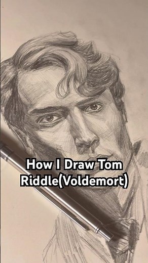 How I Draw Tom Riddle (Voldemort) #art #harrypotter #tomriddle