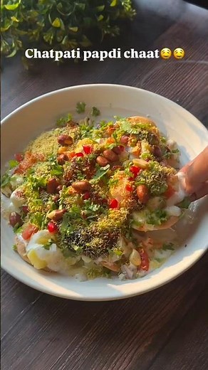 chaat papdi. 😋 #chaatpapadi #food