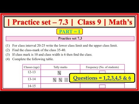 Practice set 7.3 class 9 maths part 1 | Chapter 7 Statistics| Maharashtra state board #class9th