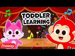 ♥️🎲 Best of Monkey Junior - Toddler Learning Videos, Kids Songs & Nursery Rhymes Compilation