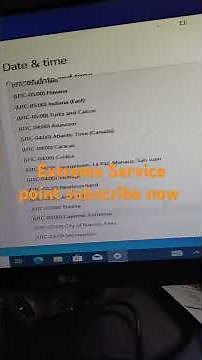 Time and Date set time zone window update etc #windows #computer #printerrepair #windowsupdate