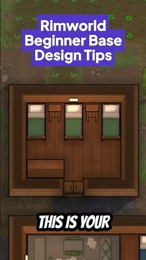 [RimWorld] Rimworld Beginner Base Design Tips #shorts #gaming #rimworld [1.5]