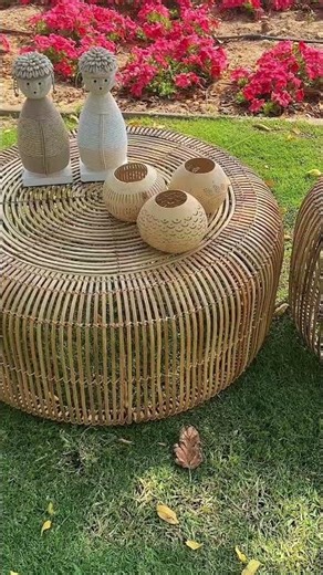 A rattan coffee table is perfect for garden gatherings, outdoor lounging, and cozy moments at home.