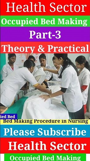 Occupied Bed Making Part-3 | Medical and Nursing | Health Sector