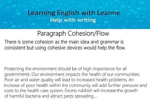 Paragraph Cohesion & Cohesive Devices- Supporting Details