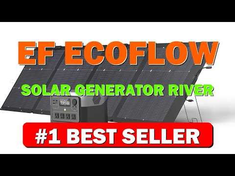 EF ECOFLOW Solar Generator RIVER 2 Pro 768Wh LiFePO4 Battery with 220W - B0BYP4D1HQ