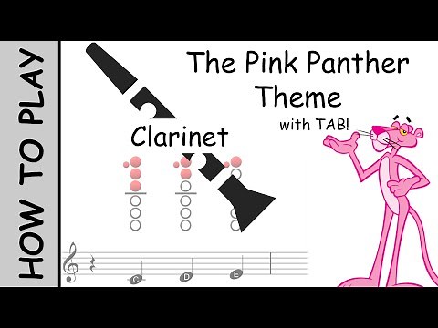 How to play Pink Panther on Clarinet | Sheet Music with Tab