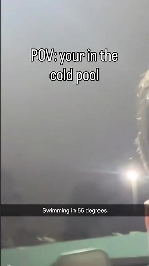 Going in the cold pool and shivering 🥶 #relatable #funny #cold #pool