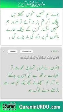 36 Surah Ya-Sin Ayat 17 to 24 Kanzul Eman Aala Hazrat AhmedRazaKhan, Quran translation in Urdu\\Hindi