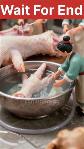 Miniature Cooking Chicken #shorts #youtubeshorts #shortfeeds #miniature