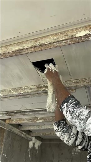 هكذا نقوم بإلصاق الجبس في المغرب 👍اكسبلور #art #home #homedecor #رخام #المغرب