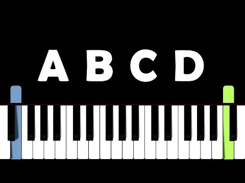 Alphabet Song EASY BEGINNER Piano Tutorial