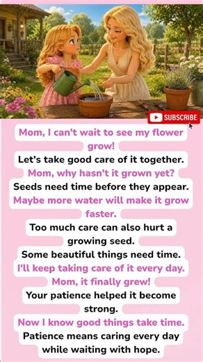 Easy English Conversation for Beginners l Teaching your Child Patience