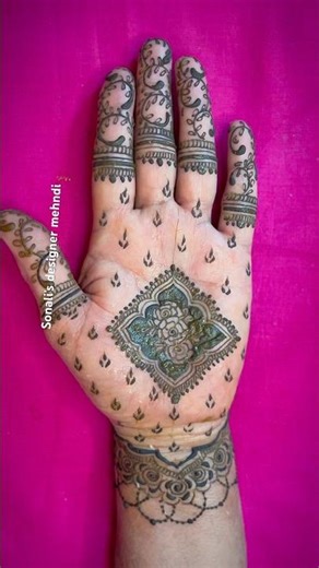 Latest Aesthetic Mehndi Design 💫| Simple Front Hand Mehndi 2026