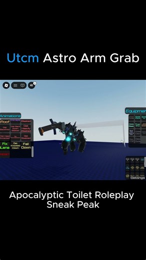 Utcm Astro Arm Grab Apocalyptic Toilet Roleplay #roblox #skibiditoilet #sneakpeak #shorts