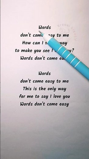 When Words Say It All | F.R. David – Lyrics & English Practice
