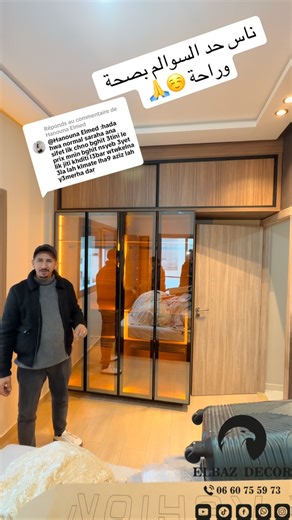 Elbaz on Instagram: "#dressing_l #dressing_sur_mesure #placard #types_dressing #maroc"