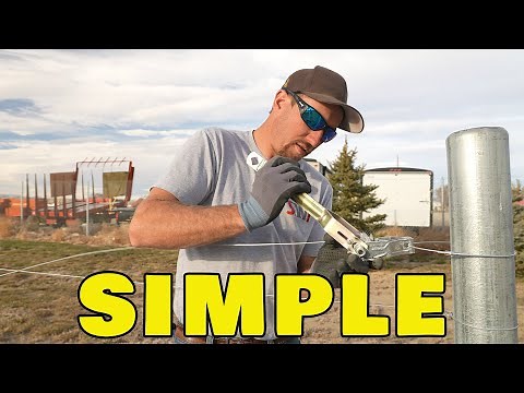 The SIMPLEST Way To Tighten Fence Wire | Strainrite Ratchet Strainer