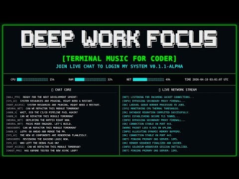 Bugfixing Deep Work Music – Cyberpunk Coding Flow