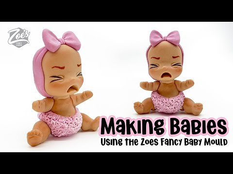 Adorable Crying Baby Cake Topper - cake mould tutorial