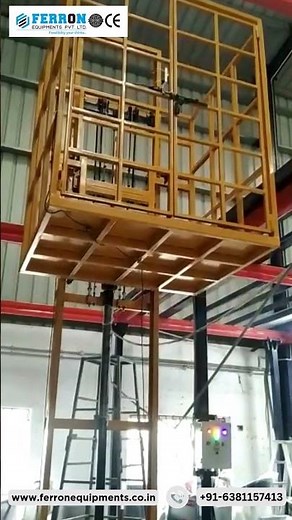 Goods lift | Ferron Equipment's Pvt Ltd | www.ferronequipments.co.in | #manufacturing #industrial
