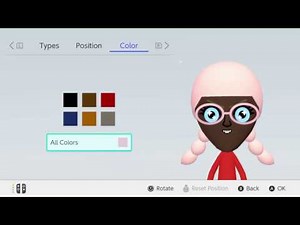 Nintendo Switch - Creating a Mii