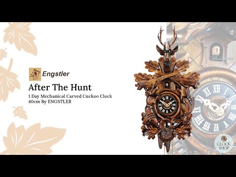 After The Hunt 1 Day Mechanical Carved Cuckoo Clock 40cm By Engstler