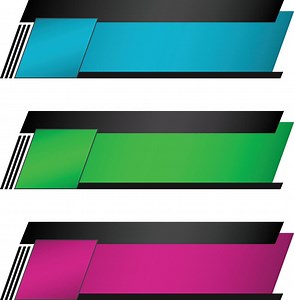 Download lower third social media label video banner vector for free