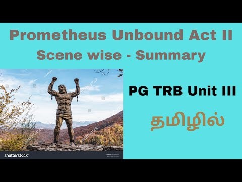 Prometheus Unbound | Act II| Scene wise summary| தமிழில்