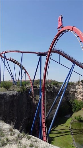 Coaster in a Quarry | Superman Krypton Coaster at Six Flags Fiesta Texas