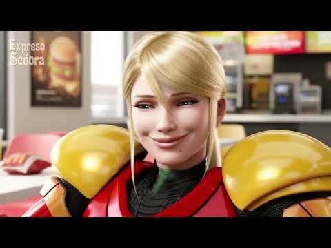 Master Chief and Samus go to McDonald's.