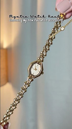 Minimal aesthetic watch for women✨ | Myntra finds ‪@myntra‬ #myntrahaul #affordableluxury #watch